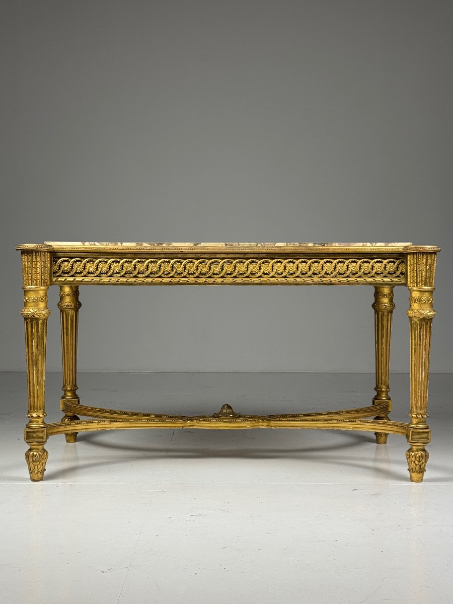 Louis XVI Style Coffee Table, 20th Century-photo-4