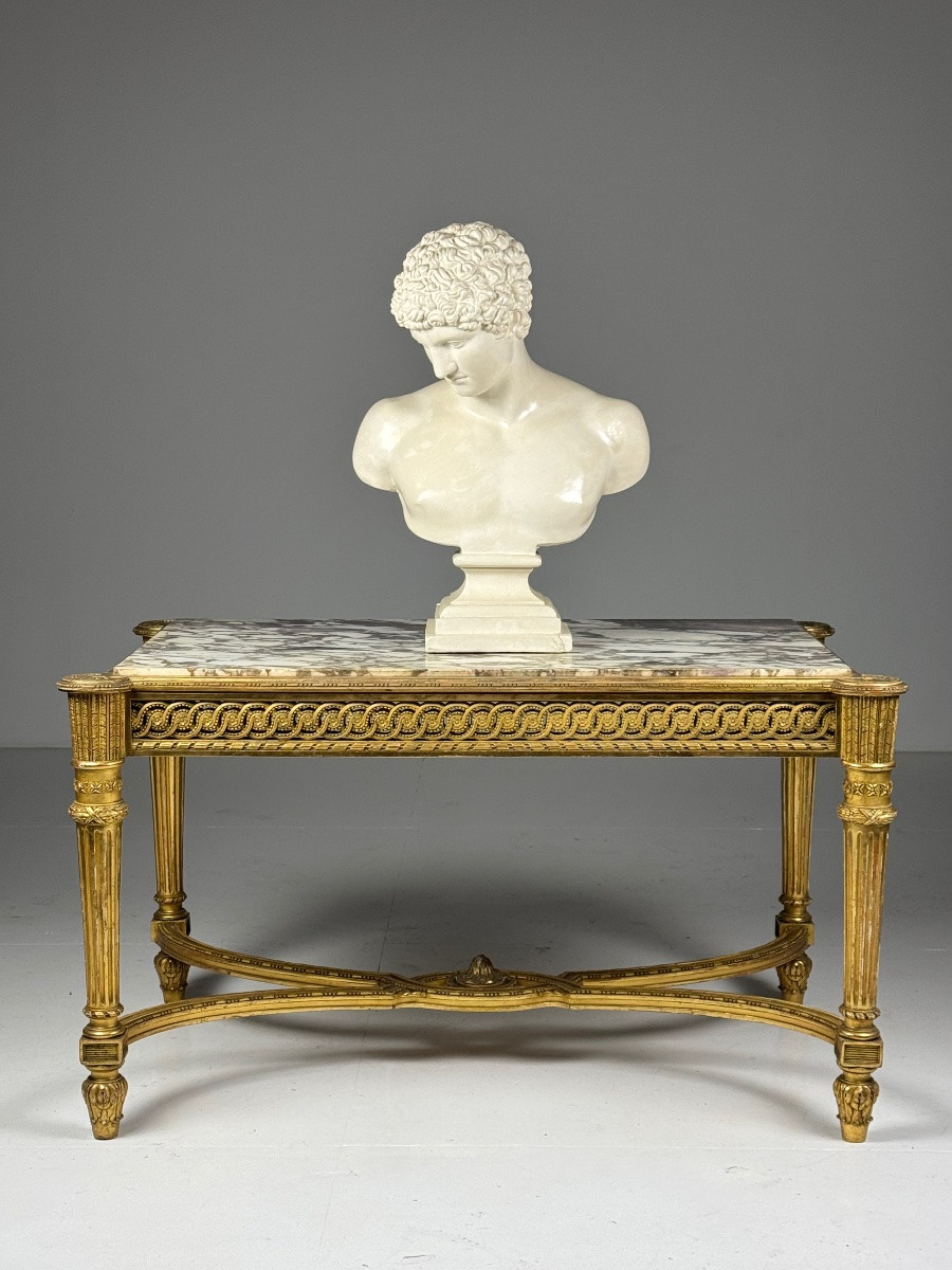 Louis XVI Style Coffee Table, 20th Century-photo-5