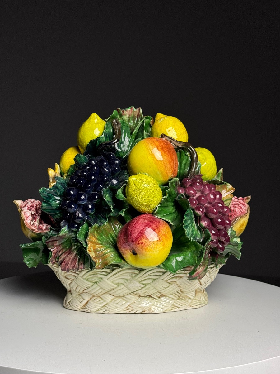 Fruit en céramique majolique italienne-photo-3
