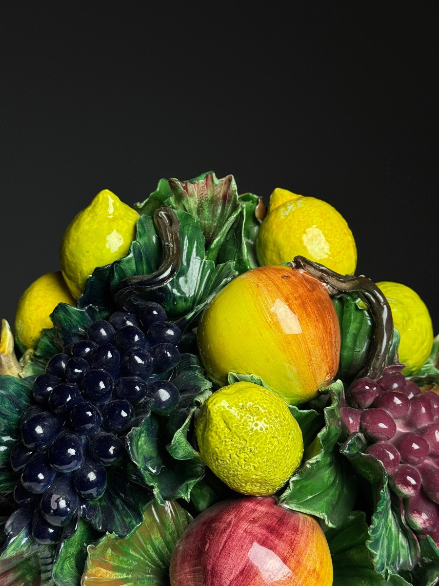 Fruit en céramique majolique italienne-photo-4
