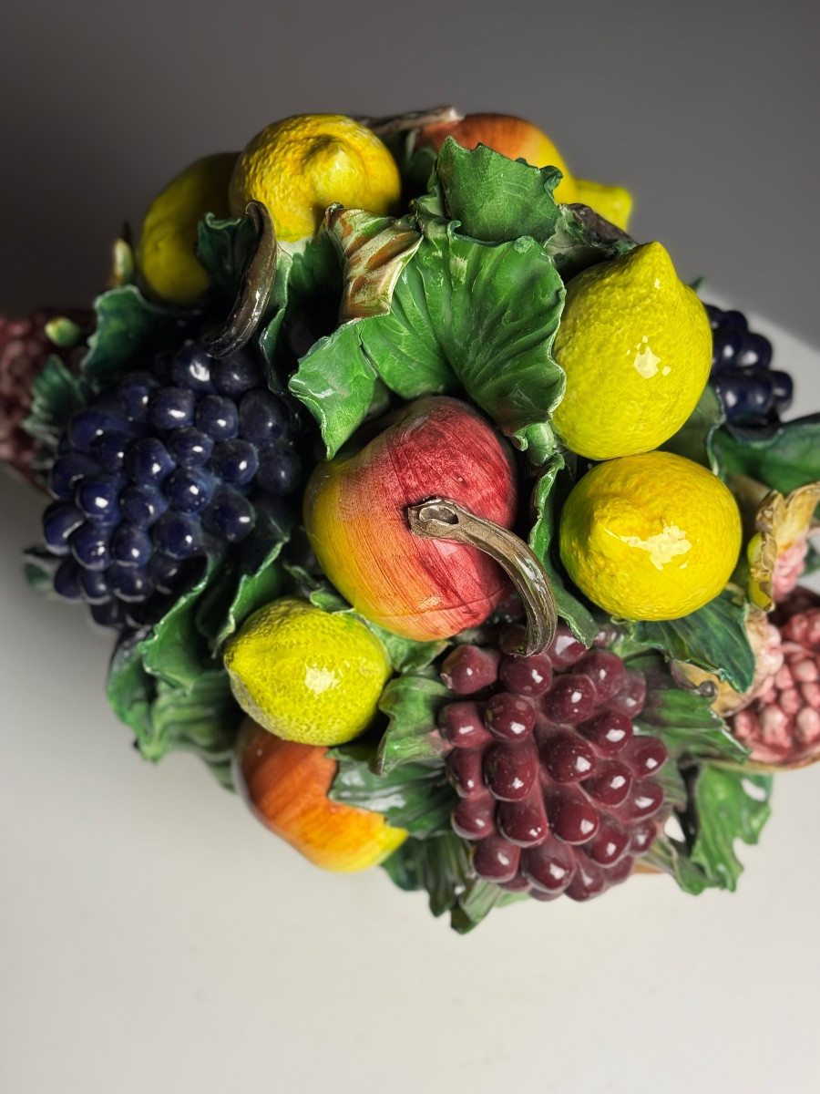 Fruit en céramique majolique italienne-photo-5