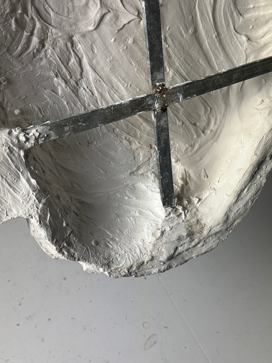 Tête gigantesque de Zeus, XXe siècle, plâtre-photo-4