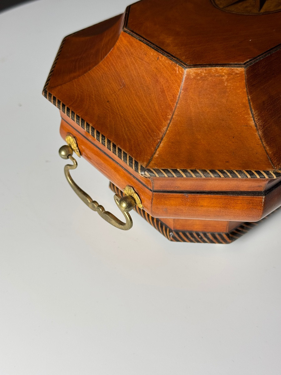 Boîte à musique anglaise pour bijoux 19ème siècle-photo-1