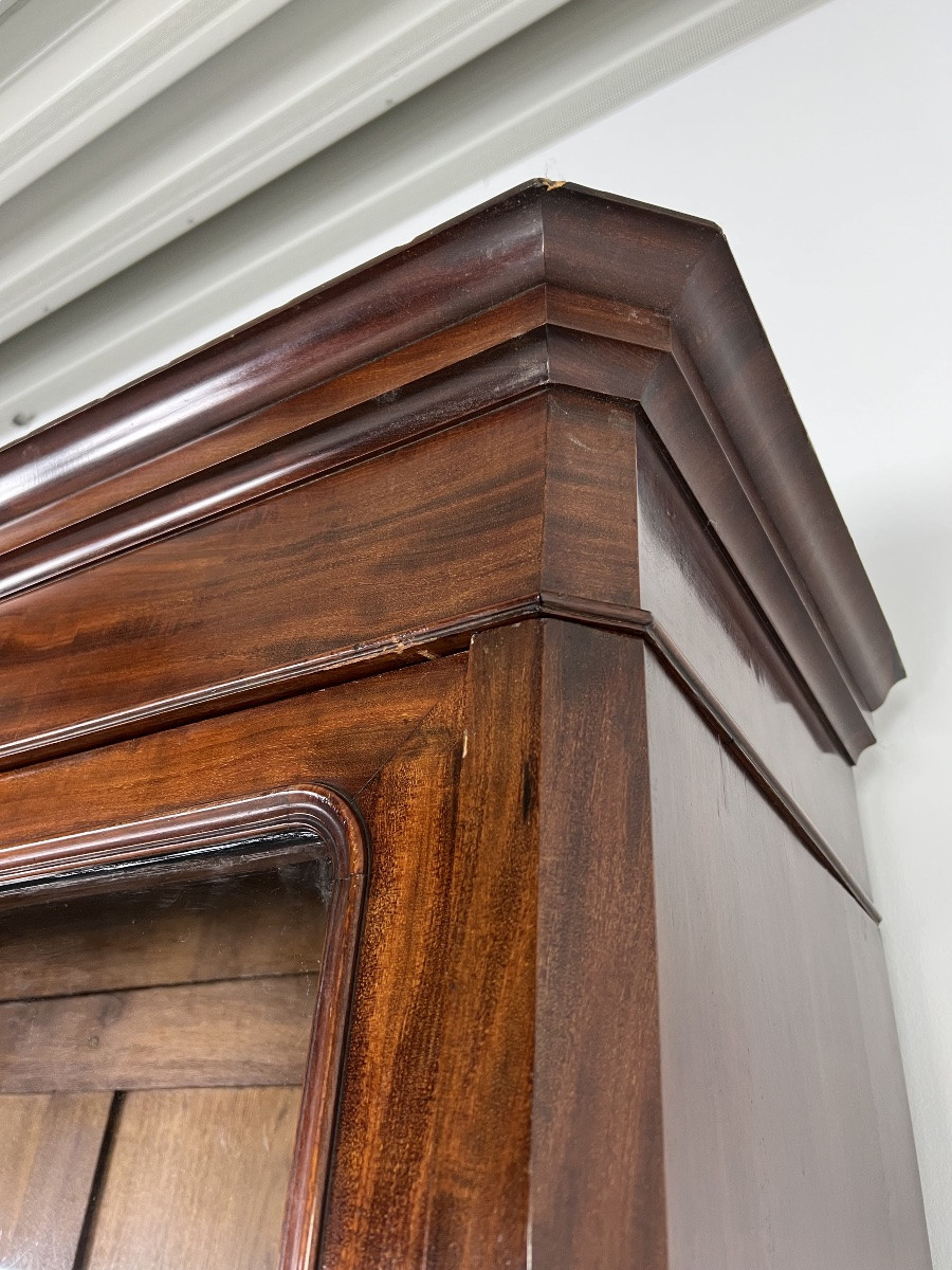 19th Century Mahogany Bookcase-photo-3