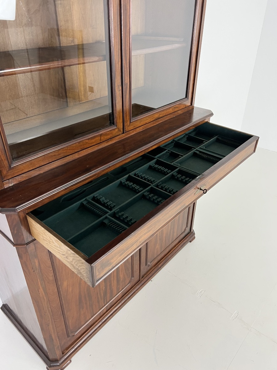 19th Century Mahogany Bookcase-photo-4