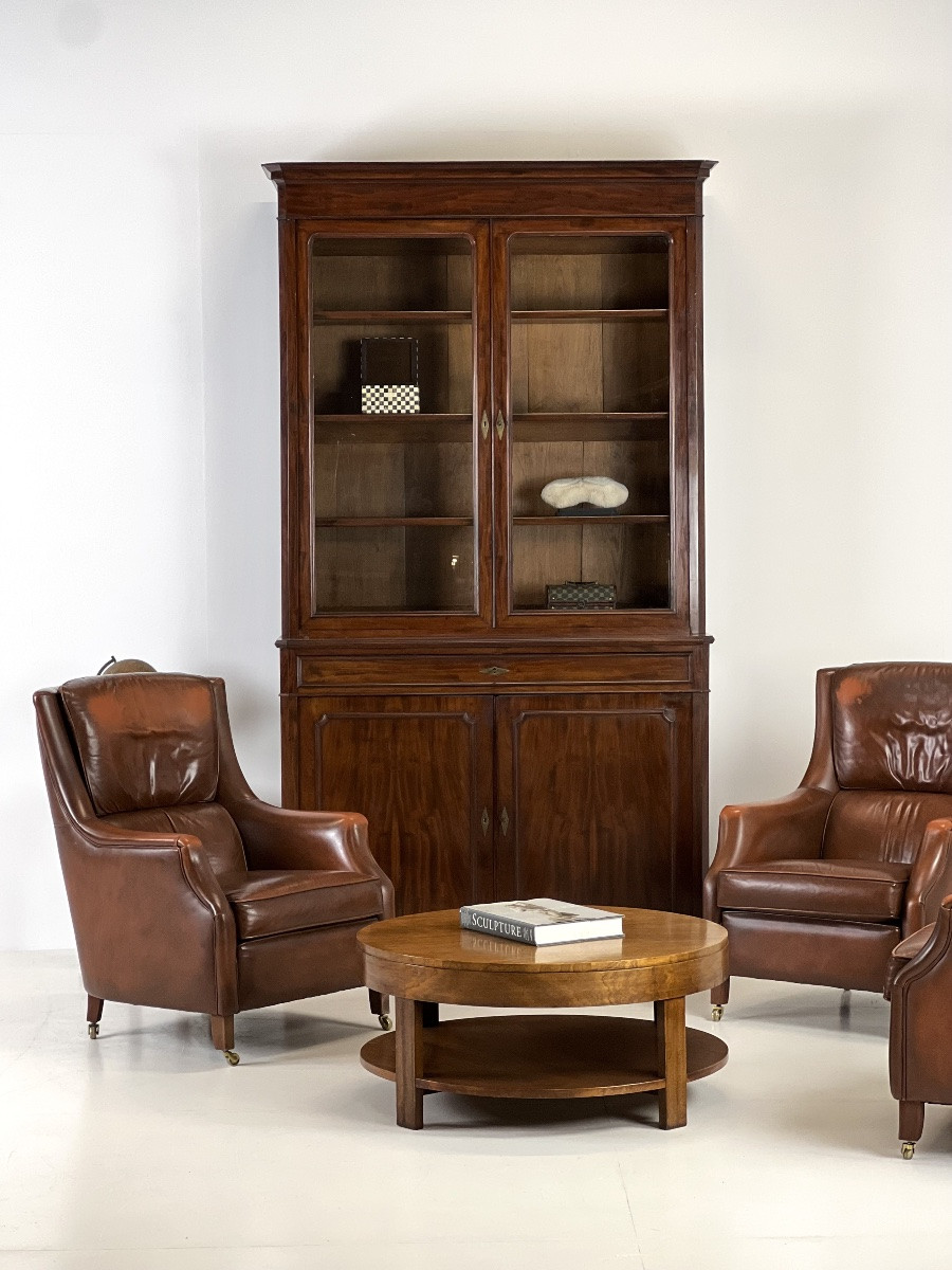19th Century Mahogany Bookcase-photo-8