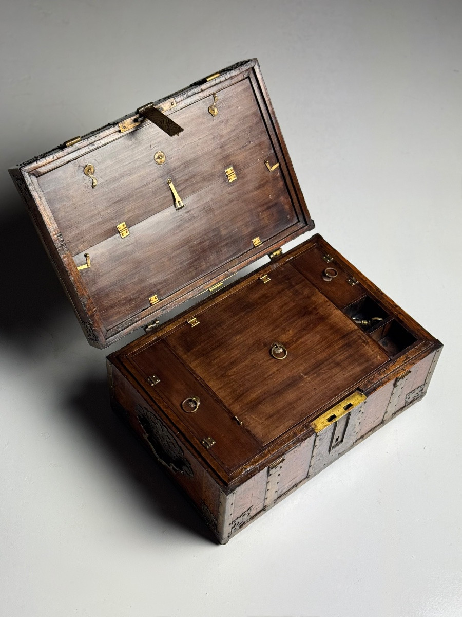 18th-century Dutch Chest, Possibly Of Colonial Origin-photo-8