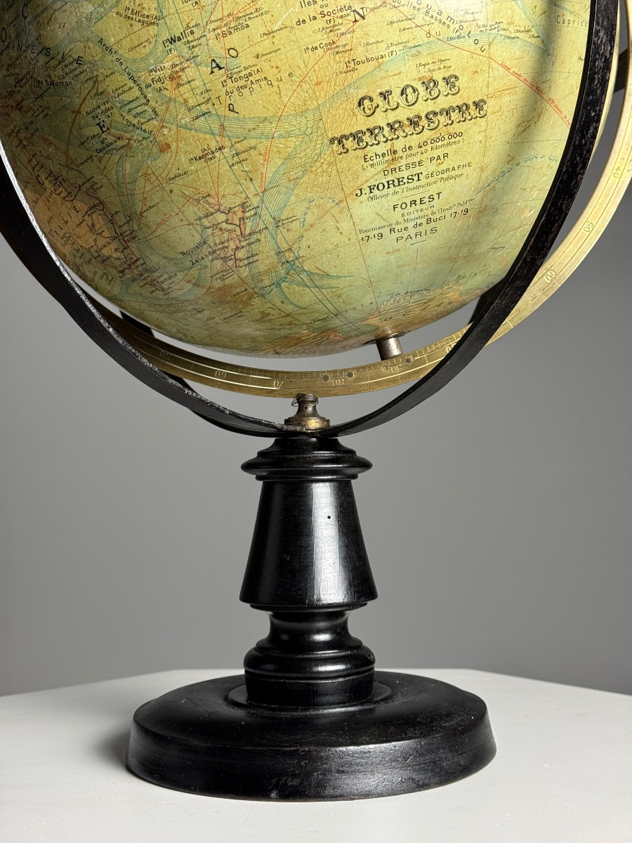 Globe terrestre J. Forest Paris-photo-2