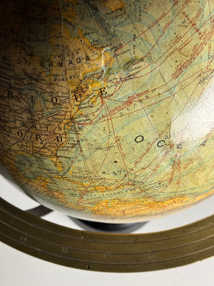 Globe terrestre J. Forest Paris-photo-3