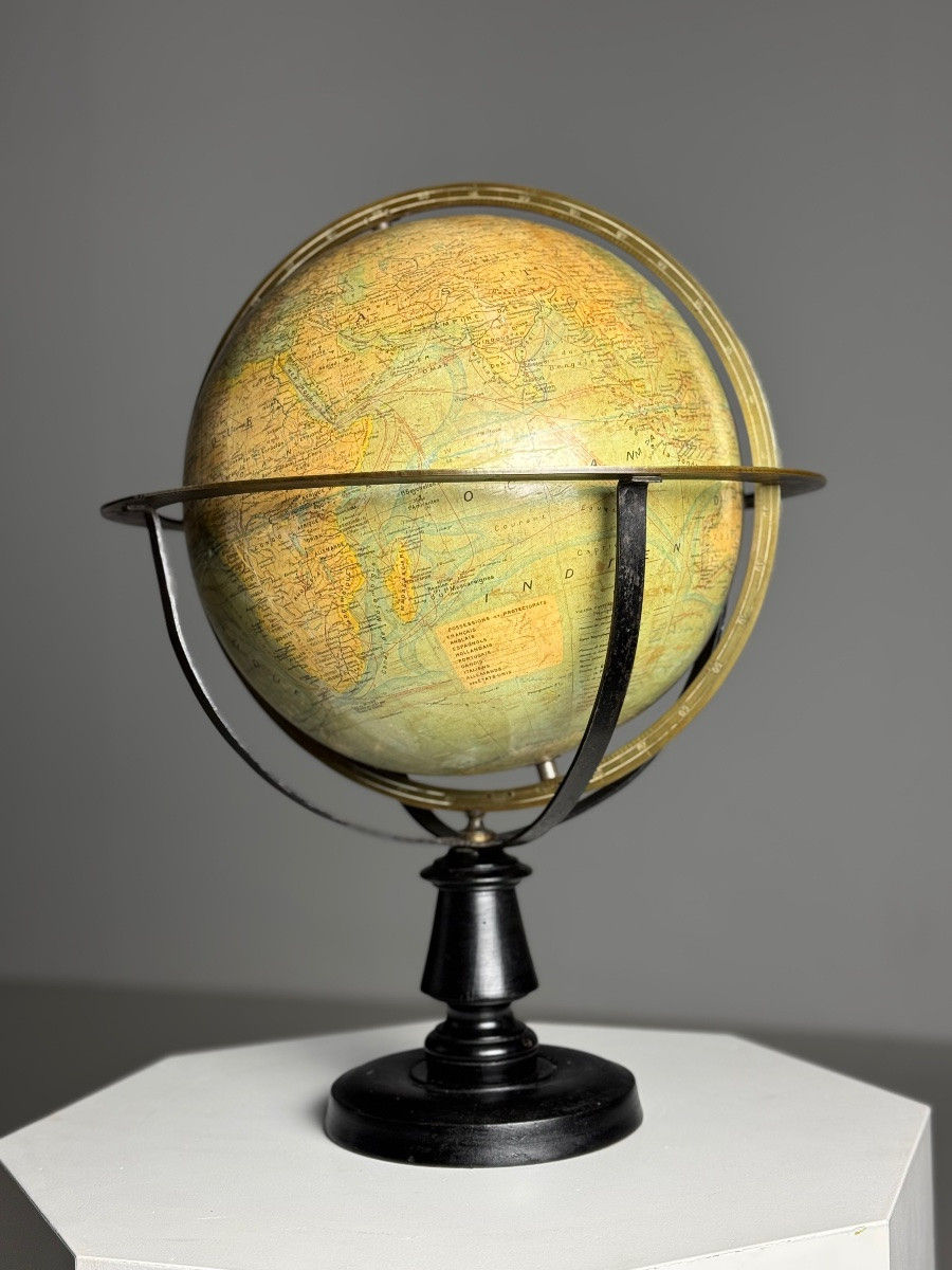 Globe terrestre J. Forest Paris-photo-3