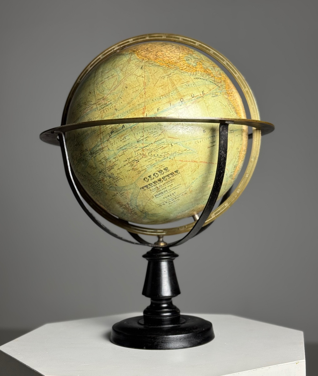 Globe terrestre J. Forest Paris