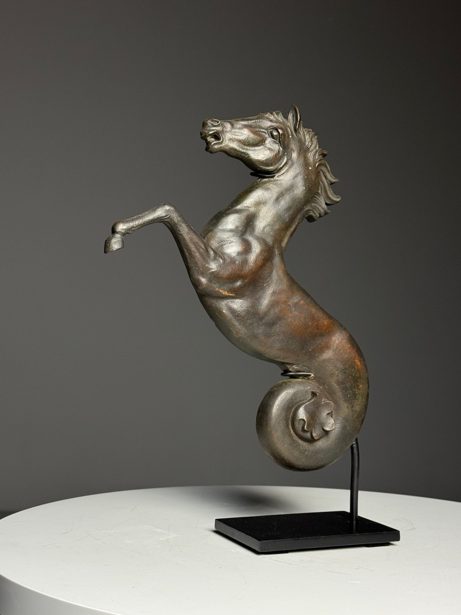 Set Of 2 Bronze Seahorses-photo-3
