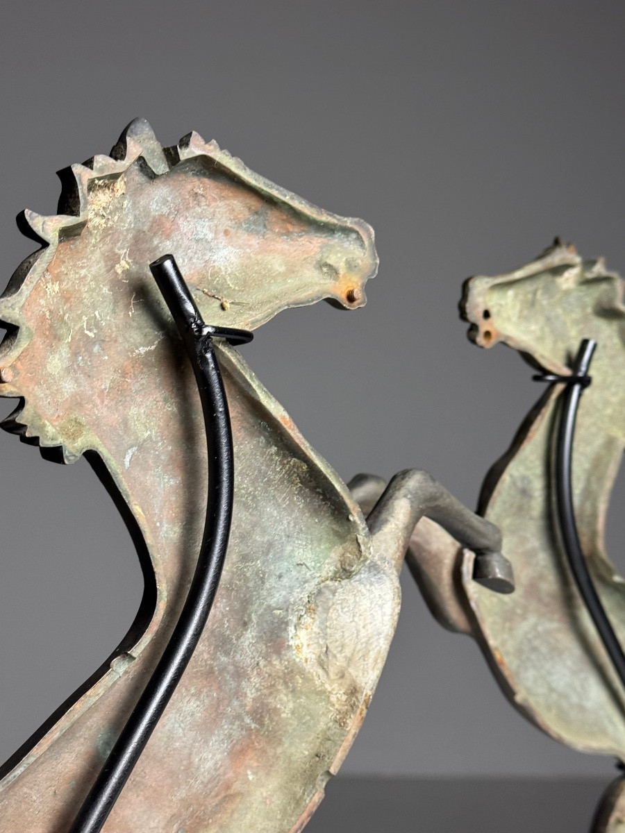 Set Of 2 Bronze Seahorses-photo-8