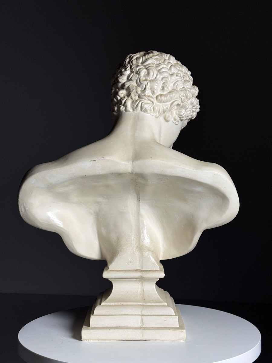 Plaster Bust Of Hermes, Late 20th Century-photo-2