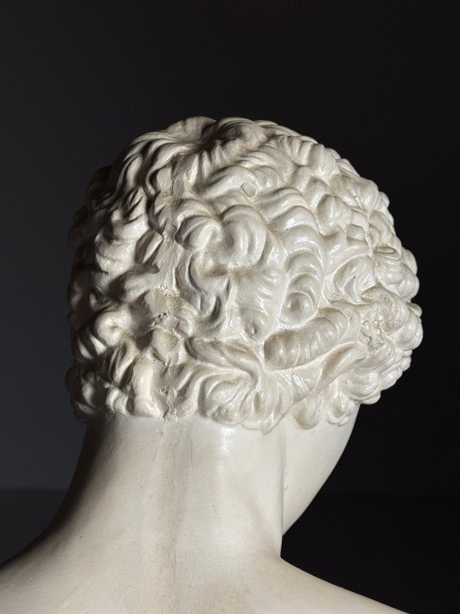 Plaster Bust Of Hermes, Late 20th Century-photo-3