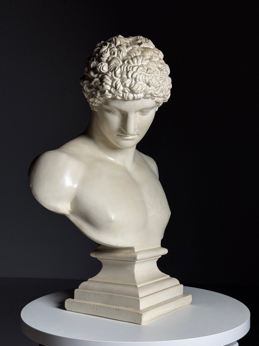 Plaster Bust Of Hermes, Late 20th Century-photo-4