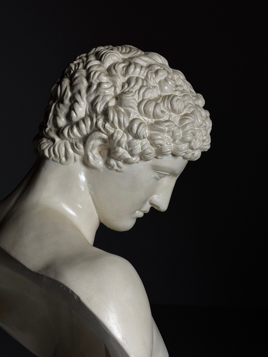 Plaster Bust Of Hermes, Late 20th Century-photo-2