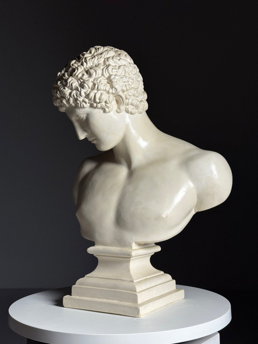 Plaster Bust Of Hermes, Late 20th Century-photo-4