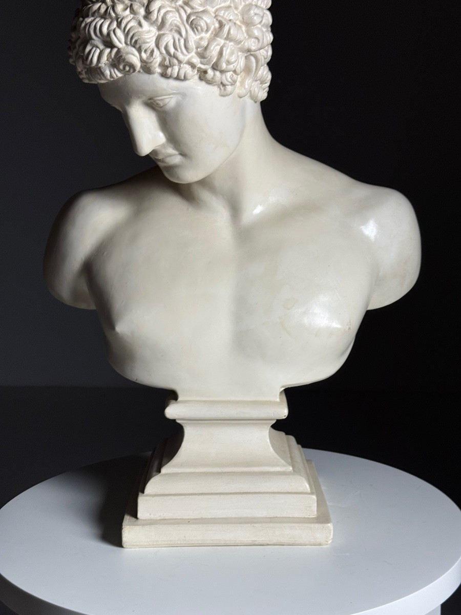 Plaster Bust Of Hermes, Late 20th Century-photo-7
