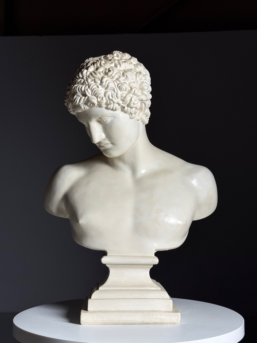 Plaster Bust Of Hermes, Late 20th Century-photo-8