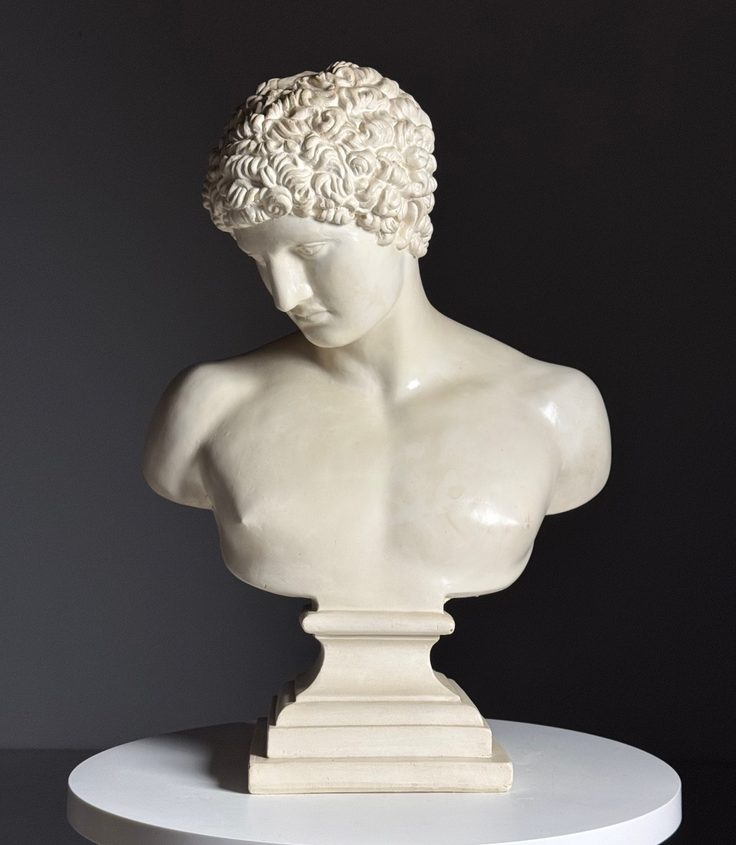 Plaster Bust Of Hermes, Late 20th Century
