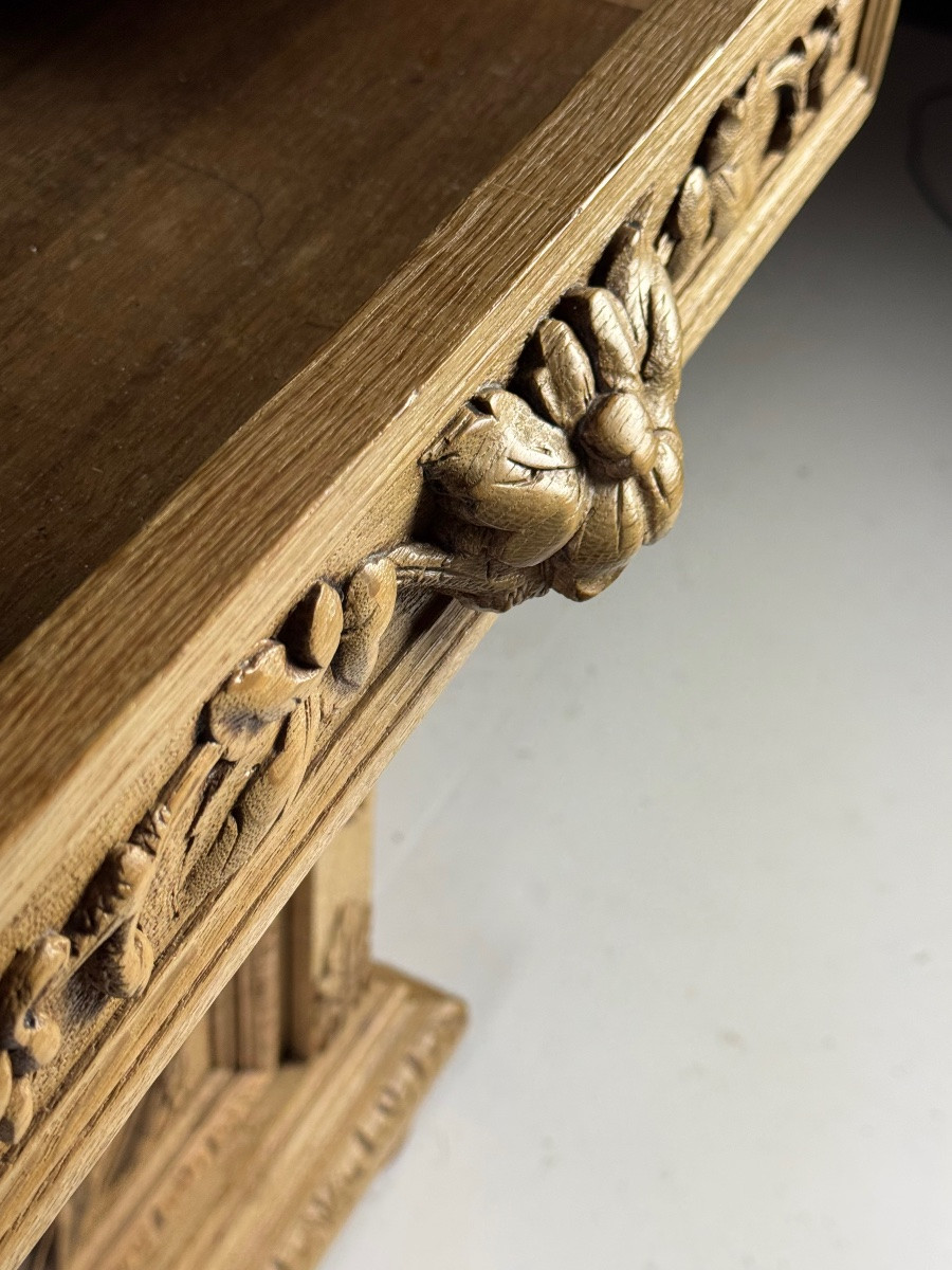 Carved Oak Sideboard, 19th Century-photo-5