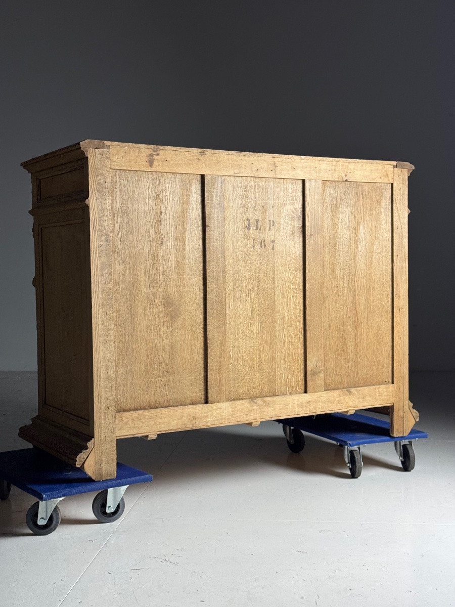 Carved Oak Sideboard, 19th Century-photo-8