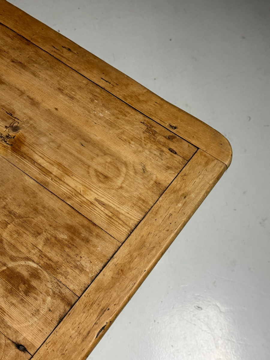 Table basse anglaise en pin, XIXe siècle-photo-3