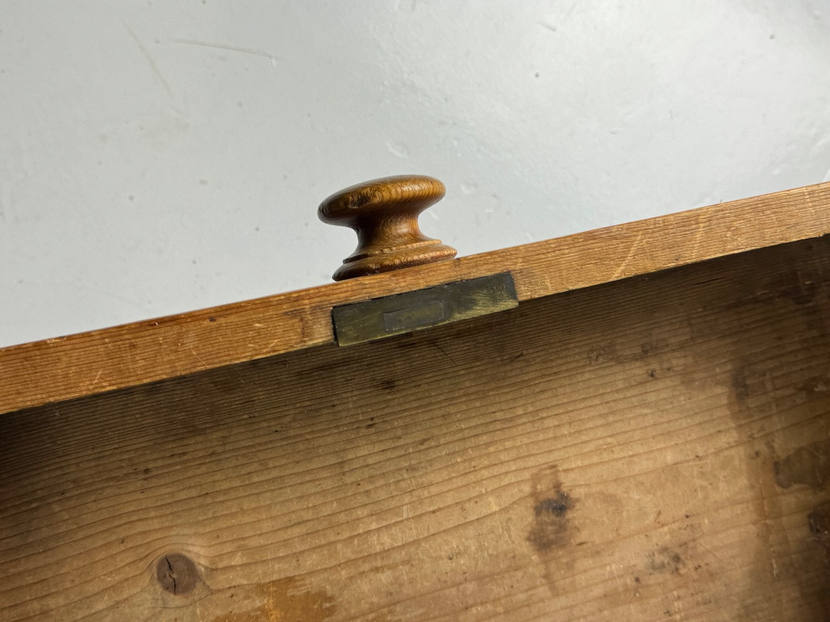Table basse anglaise en pin, XIXe siècle-photo-2
