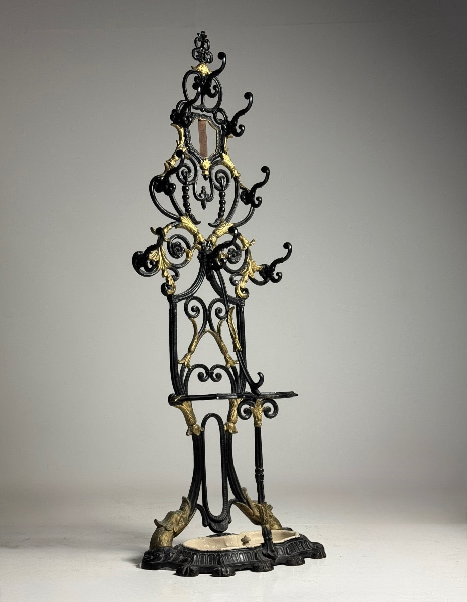 19th-century Cast-iron Coat Rack