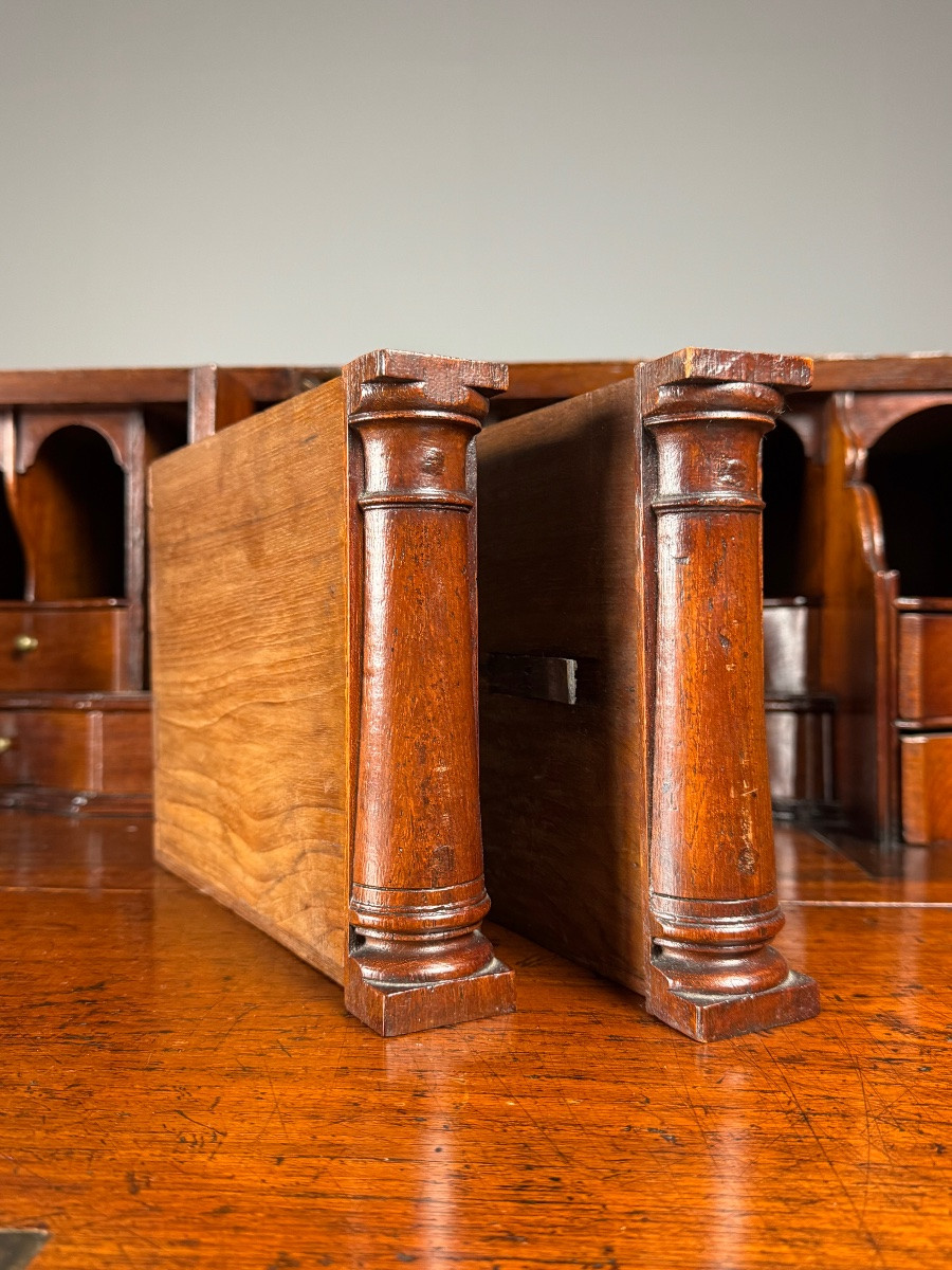 18th-century English Teak Secretary-photo-5