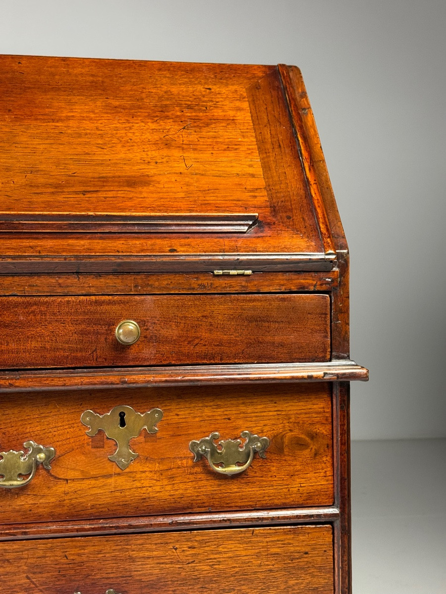 18th-century English Teak Secretary-photo-6