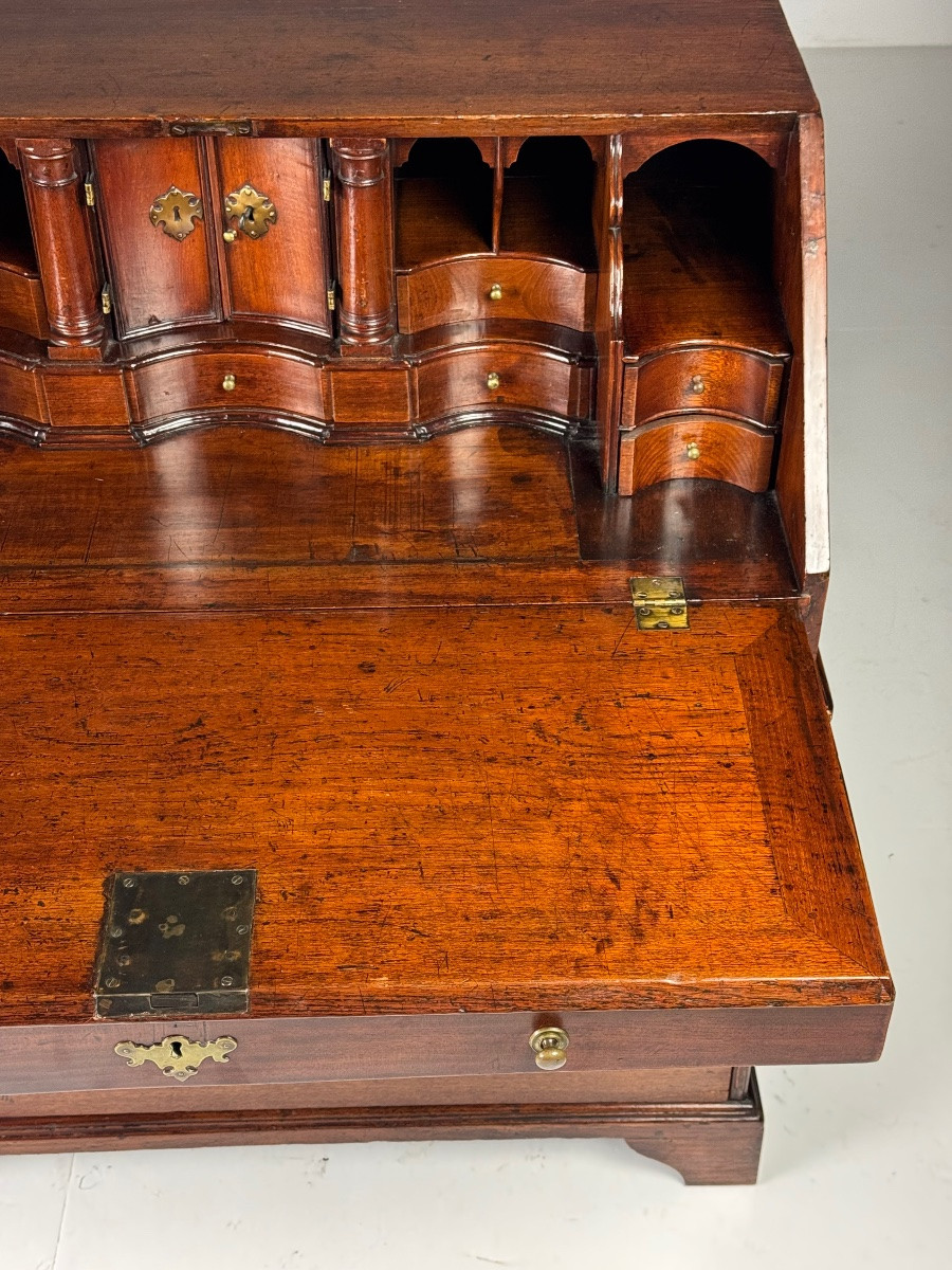 18th-century English Teak Secretary-photo-8