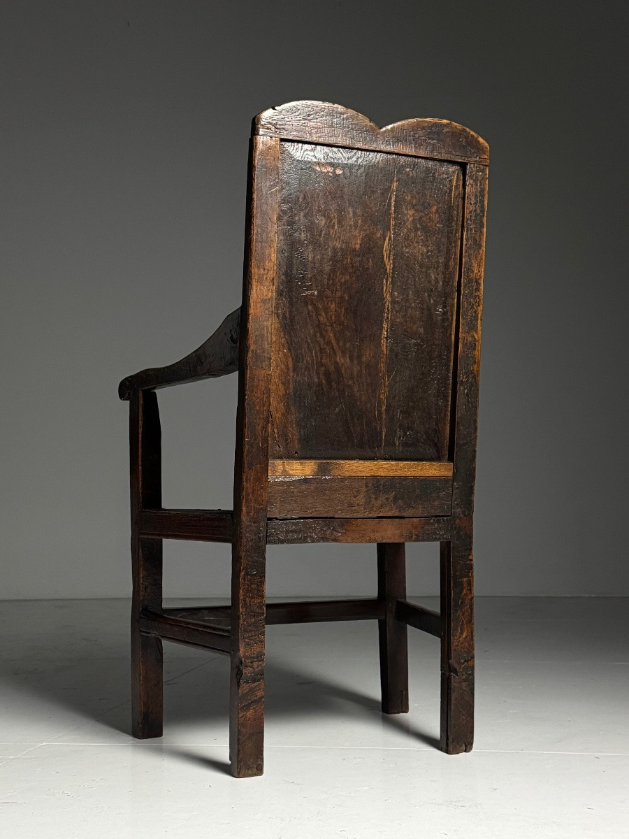 Chaise anglaise en chêne, vers 1650-1670-photo-1
