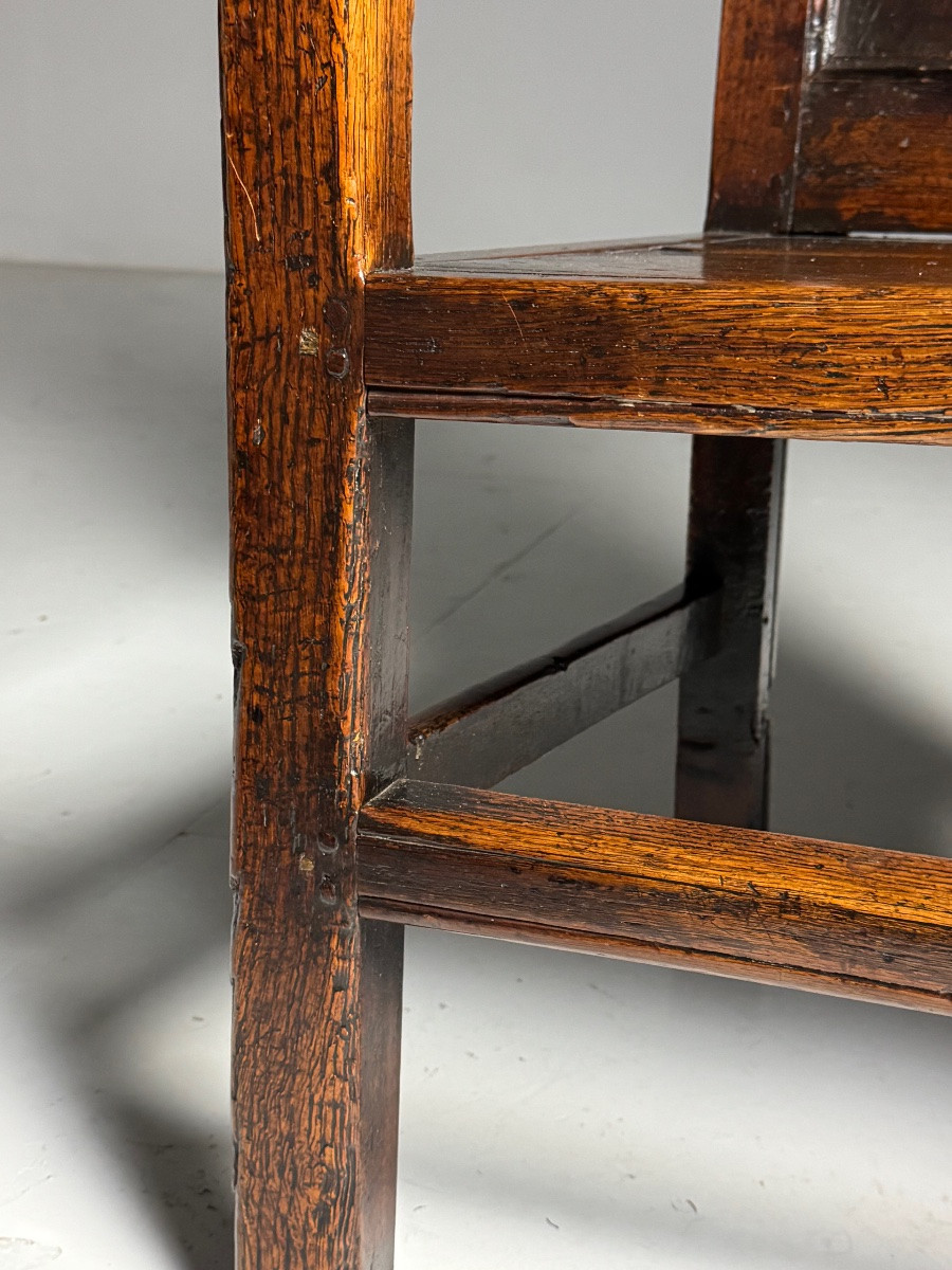 Chaise anglaise en chêne, vers 1650-1670-photo-3