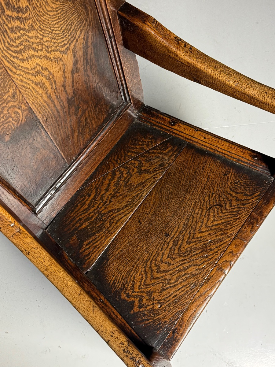 Chaise anglaise en chêne, vers 1650-1670-photo-4