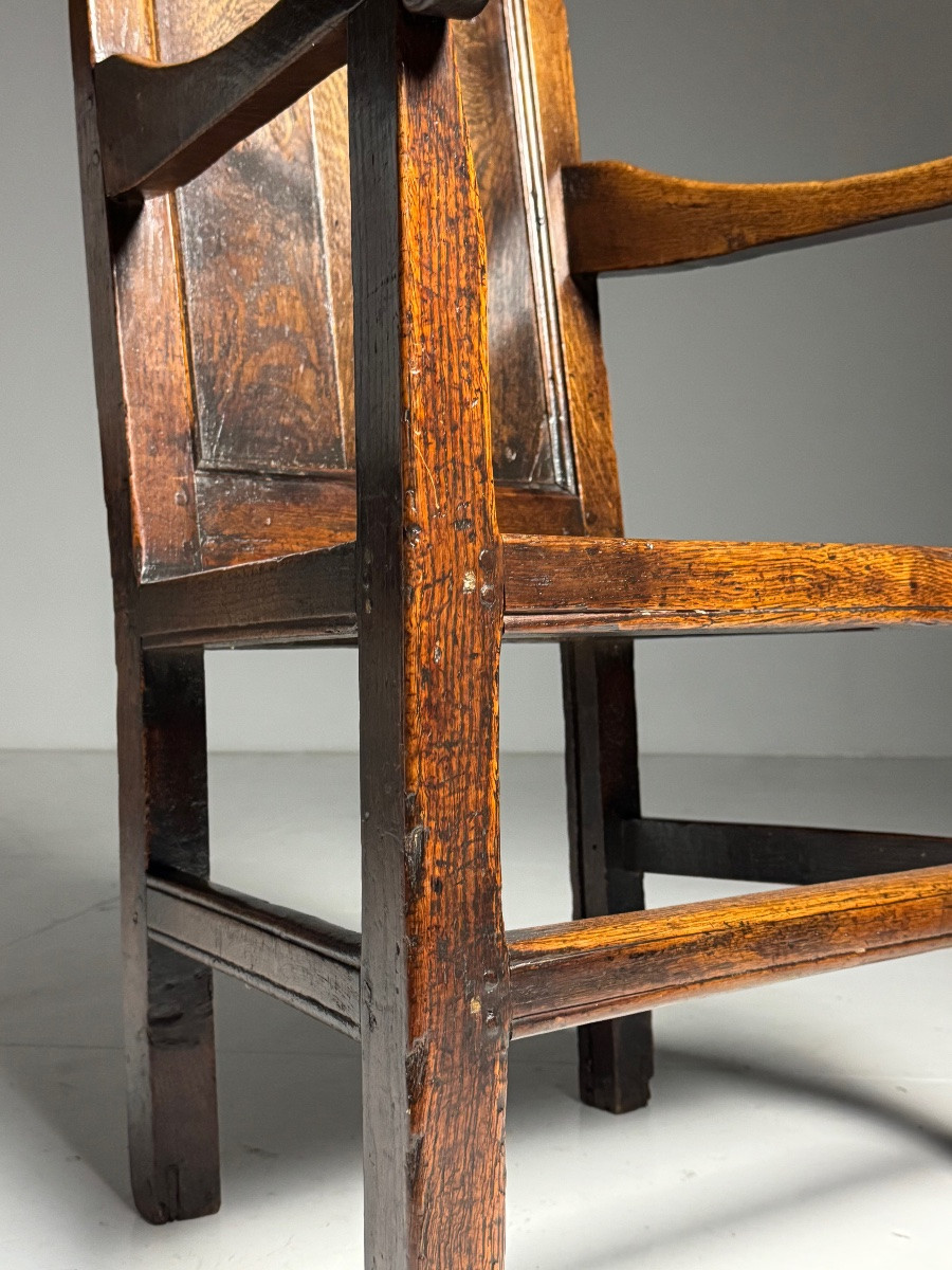 Chaise anglaise en chêne, vers 1650-1670-photo-5
