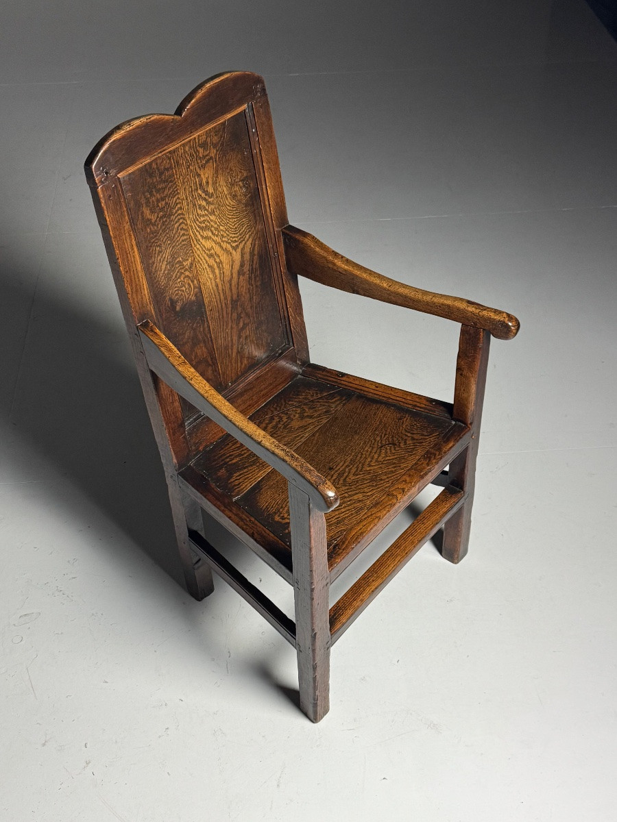 Chaise anglaise en chêne, vers 1650-1670-photo-8