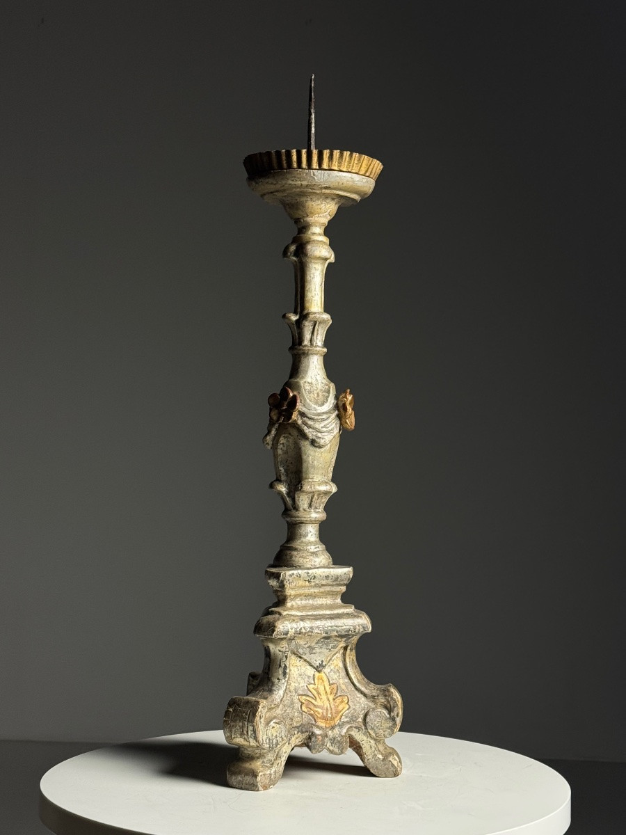 18th Century Italian Candlestick-photo-5
