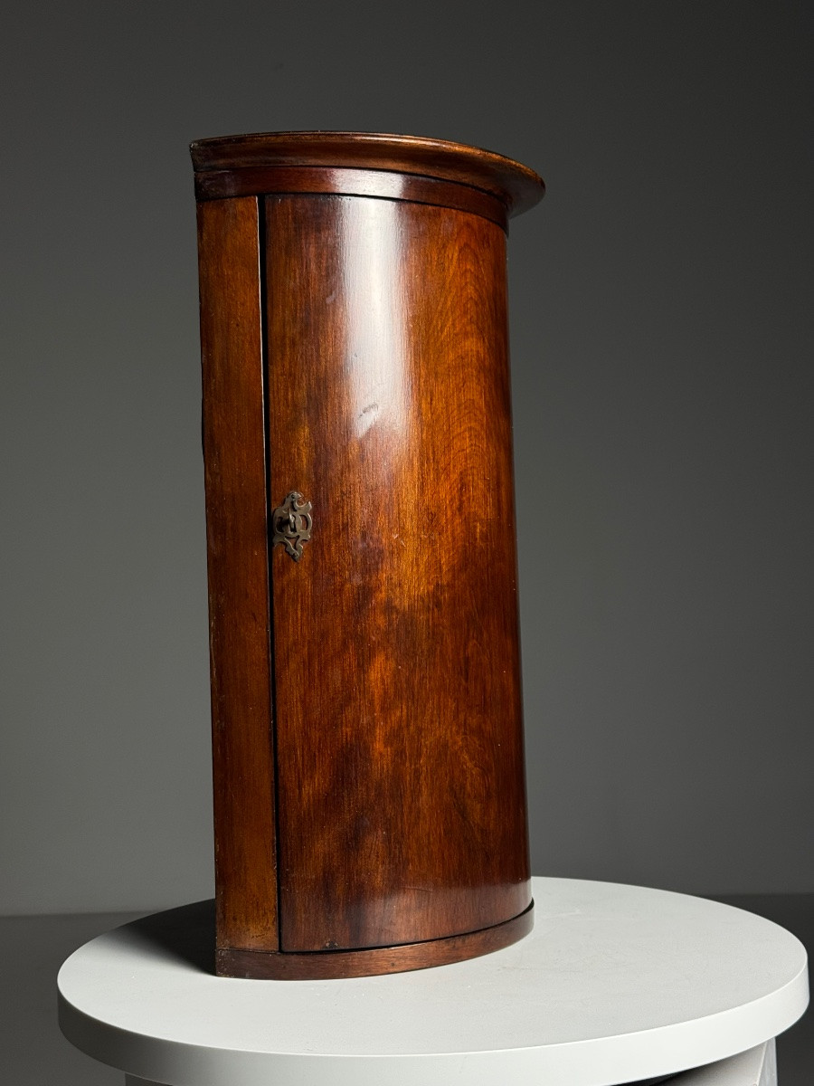 Small Mahogany Corner Cabinet, 19th Century-photo-4