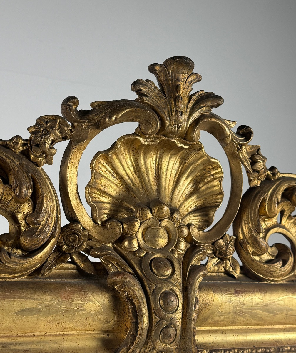 Lot de 2 miroirs identiques, France, XIXe siècle-photo-3