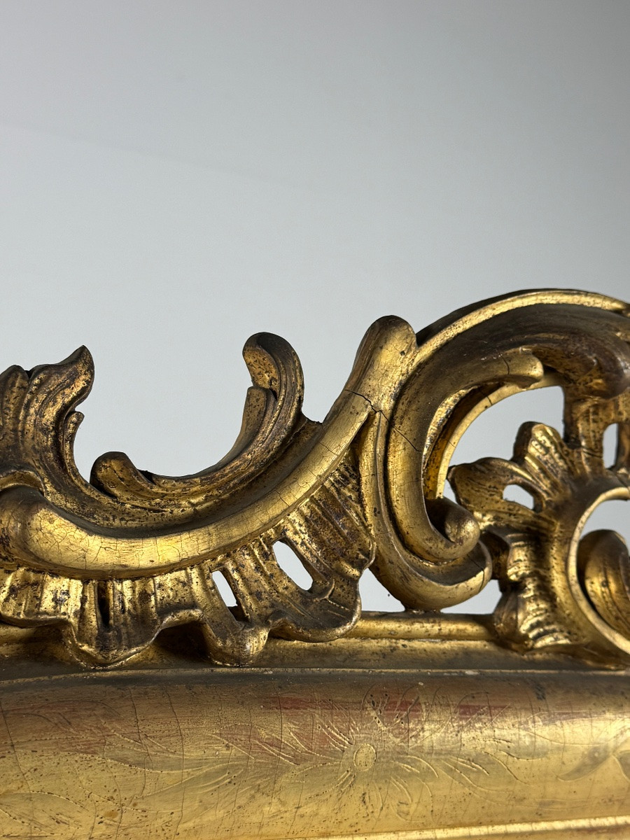 Lot de 2 miroirs identiques, France, XIXe siècle-photo-1