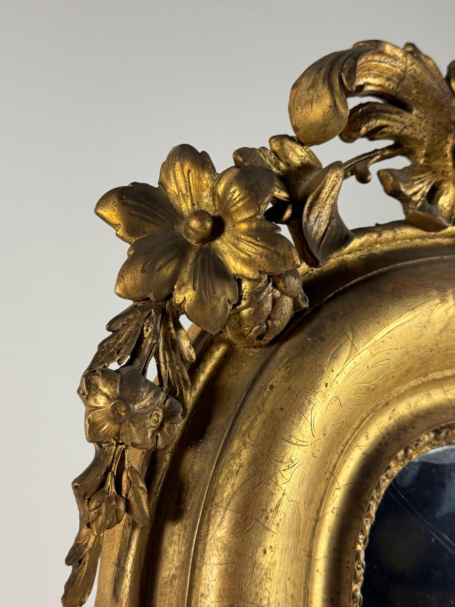 Lot de 2 miroirs identiques, France, XIXe siècle-photo-2