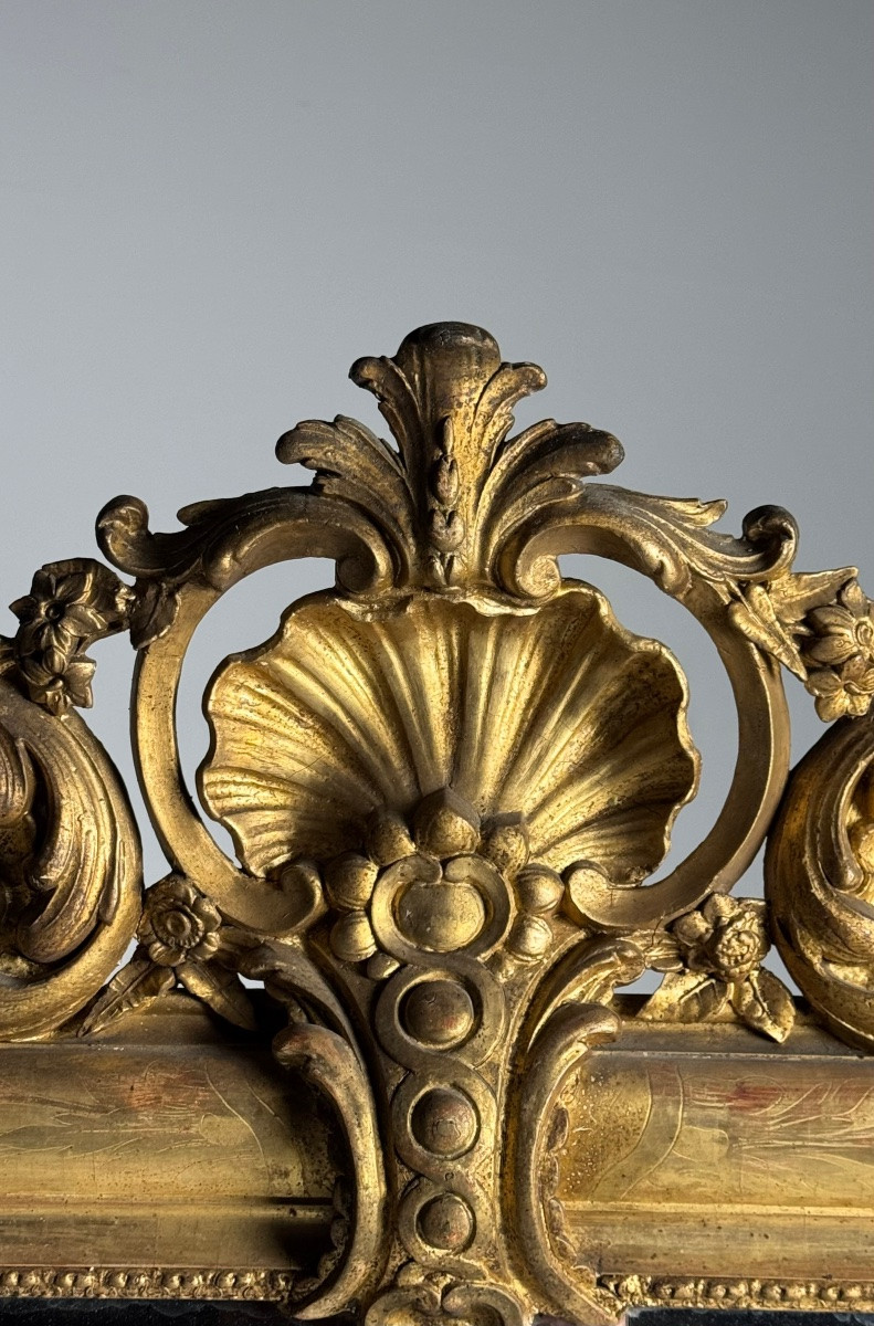 Lot de 2 miroirs identiques, France, XIXe siècle-photo-6