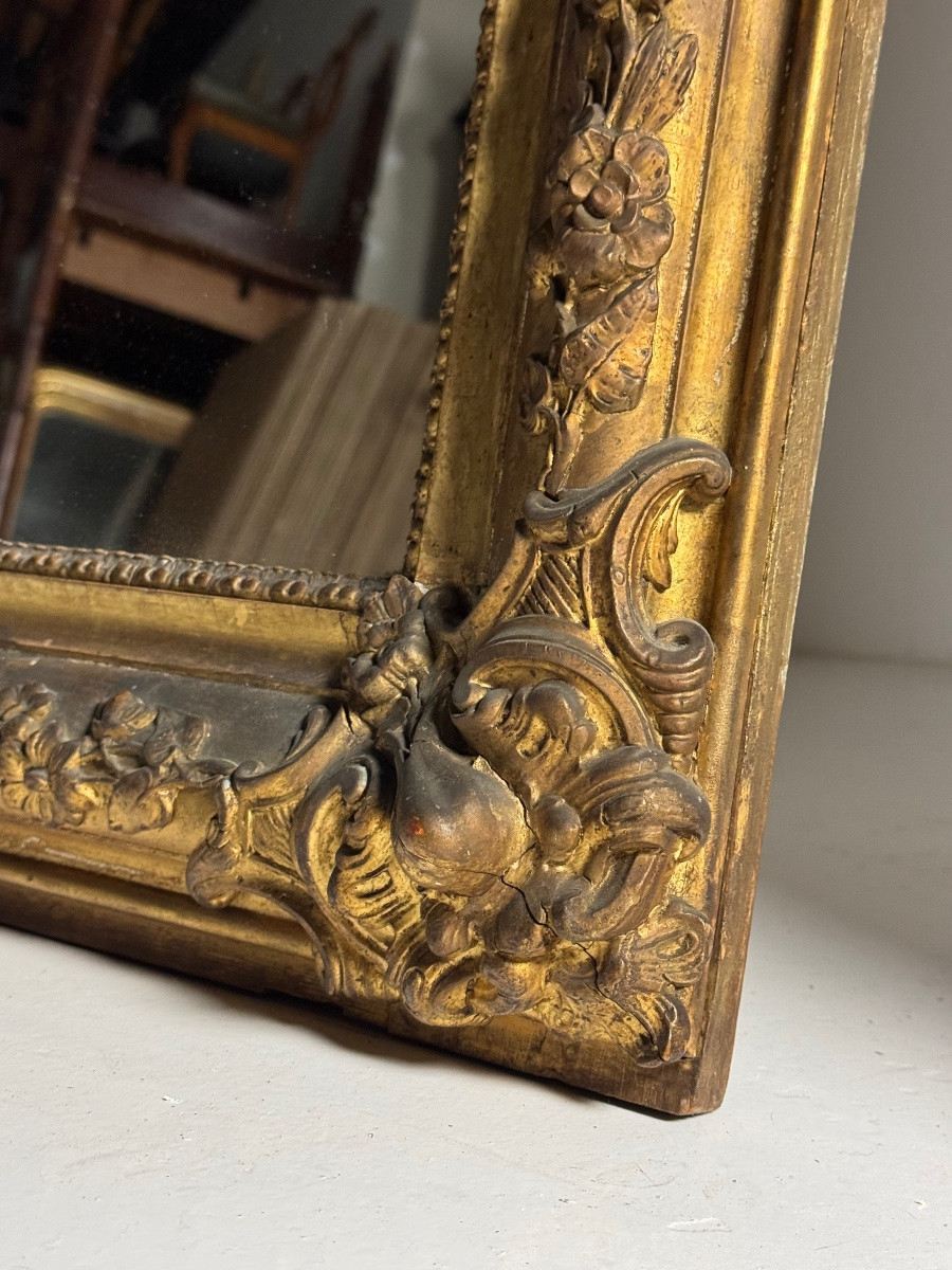 Lot de 2 miroirs identiques, France, XIXe siècle-photo-7