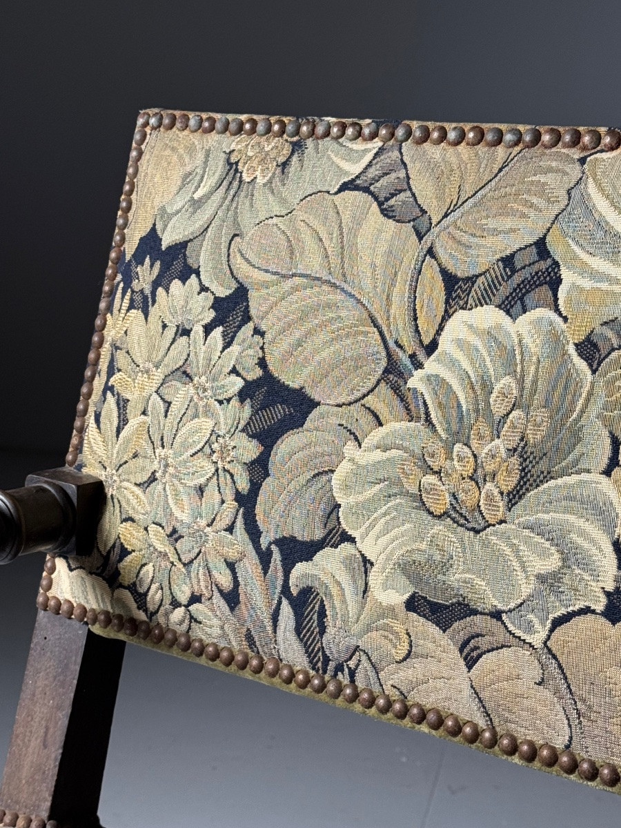 Lot de 2 chaises de style Louis XIII, XIXe siècle-photo-2