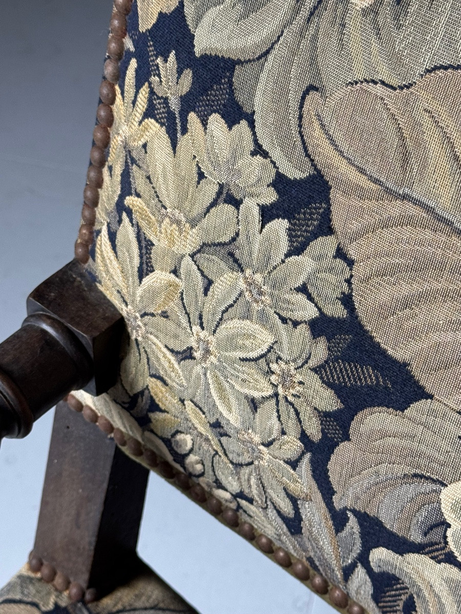 Lot de 2 chaises de style Louis XIII, XIXe siècle-photo-8