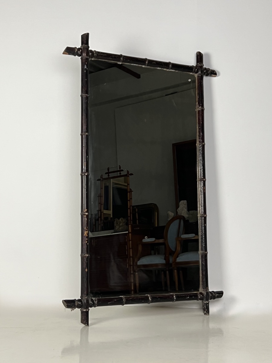 Faux bamboo mirroir-photo-4