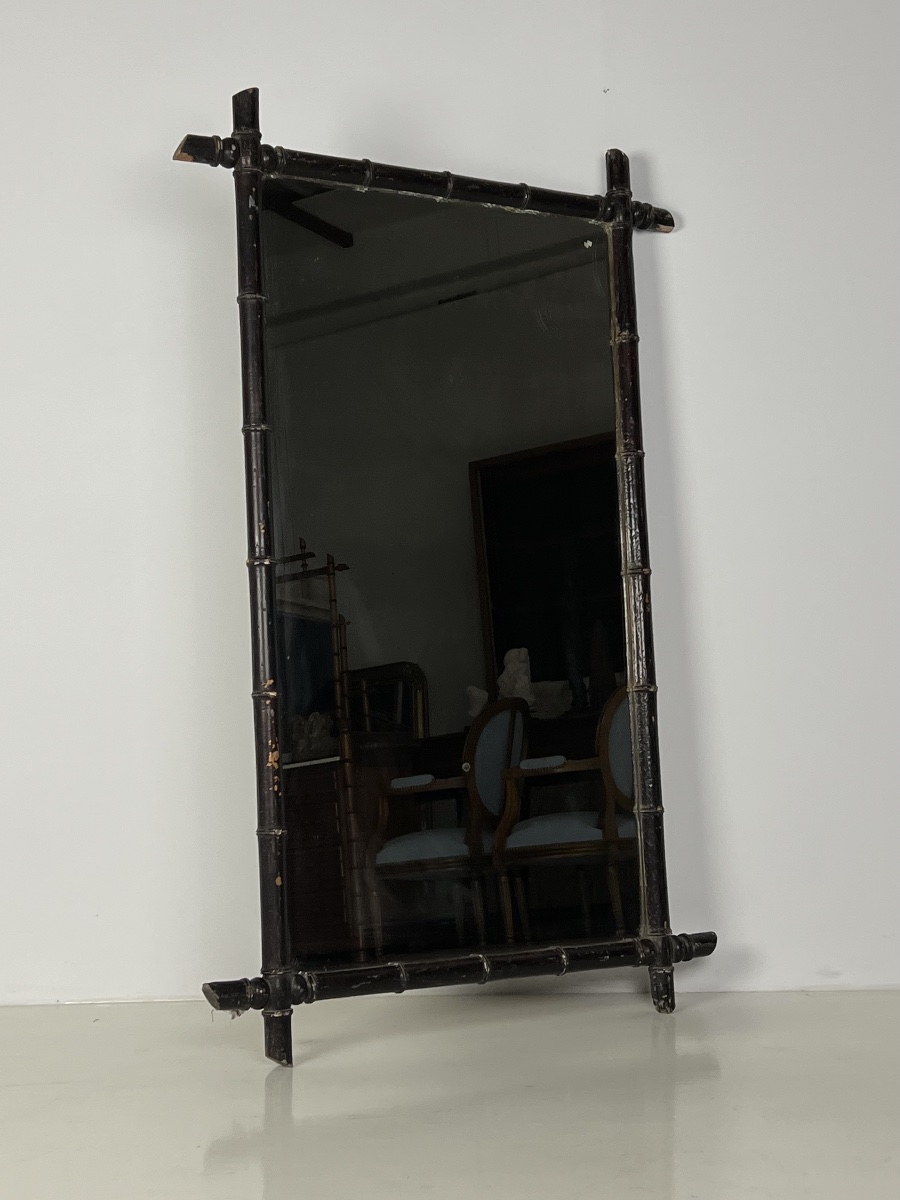 Faux bamboo mirroir