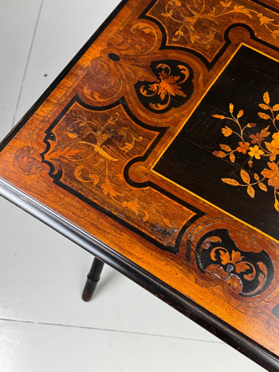 Table Napoléon III en marqueterie-photo-4